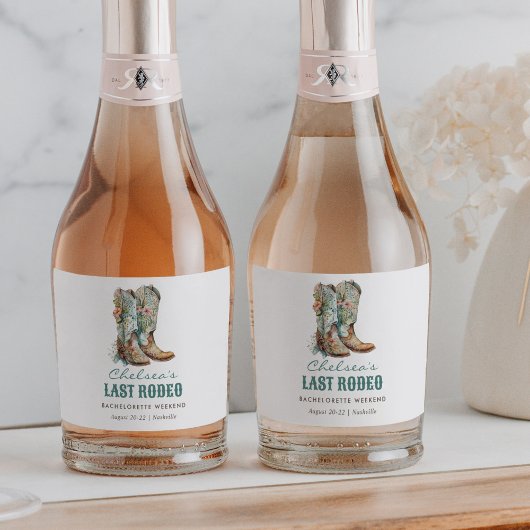 ナッシュビルラストロデオブーツバチェロレッテ スパークリングワインラベル