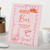 ナッシュビルラストロデオミモサバーテーブルサイン 台座サイン (インサイチュ)