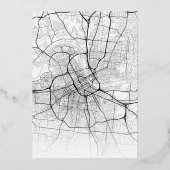 ナッシュビルラブロケーター |シティテーマ結婚の 箔招待状 (裏面)