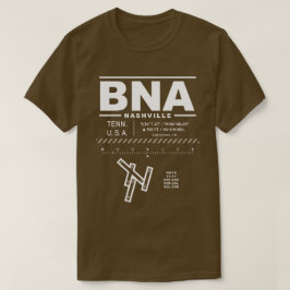 ナッシュビル国際的空港BNA Tシャツ