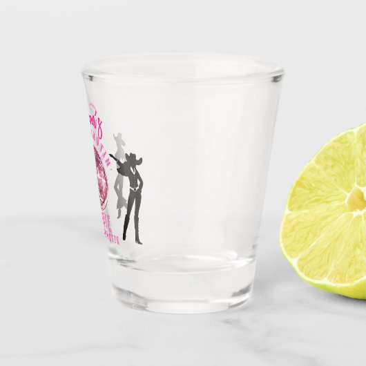 ナッシュビル女性のカーボーイディスコロデオバチェロレッテウィークエンド ショットグラス (右)