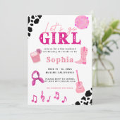 ナッシュビル女性のカーボーイラストロデオバチェロレッテ 招待状 (スタンド正面)