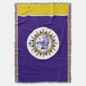 ナッシュビル市旗 スローブランケット (正面縦)