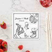 ナッシュビル独身最後の夜女子会 スタンダードカクテルナプキン (インサイチュ)