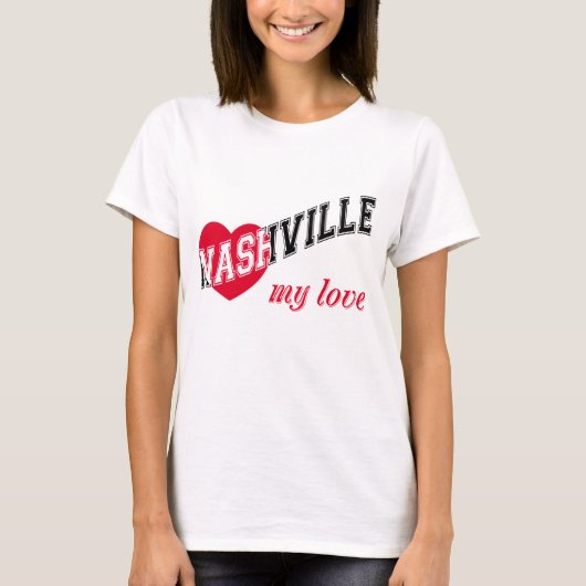 ナッシュビル私の愛 Tシャツ (正面)