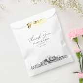 ナッシュビル結婚のスカイラインフパーソナライズされたィープバッグ フェイバーバッグ (封をした状態)