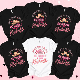 ナッシュビル誕生日ビッグ・トラブルクルー Tシャツ