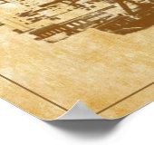 ナッシュビル音楽都市ヴィンテージ旅行ポスター ポスター (角)