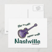 ナッシュビル ギター ポストカード (正面/裏面)
