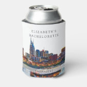 ナッシュビル スカイライン ウォーターカラー バチェロレッテ 週末 缶クーラー (缶裏面)