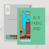 ナッシュビル・テネシーへようこそ！ポストカード ポストカード (正面/裏面)