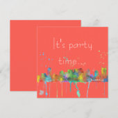 ナッシュビル テネシー州のスカイライン - 招待状 (正面/裏面)