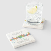 ナッシュビル、テネシー州のスカイライン-石造りのコースター ストーンコースター (横)