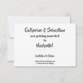 ナッシュビル、テネシー州 ヴィンテージマップ セーブザデート (裏面)