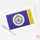 ナッシュビル（テネシー）市国旗 長方形シール (封筒)