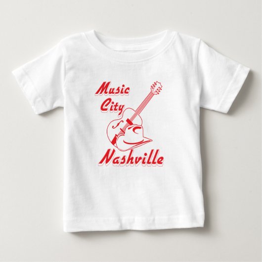 ナッシュビル ミュージックシティ ベビーTシャツ (正面)