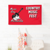 ナッシュビル。ミュージックシティ 横断幕 (インサイチュ)