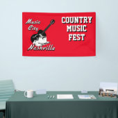 ナッシュビル。ミュージックシティ 横断幕 (トレードショー)