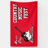 ナッシュビル。ミュージックシティ 横断幕 (縦)