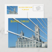 ナッシュビル - ユニオンステーションの反映 ポストカード (正面/裏面)