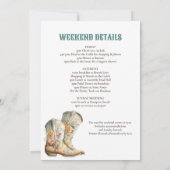 ナッシュビル ラスト ロデオ ブーツ バチェロレッテ パーティー 招待状 (裏面)