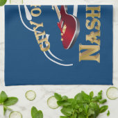 ナッシュビル。音楽の街 キッチンタオル (折り畳み)