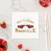 ナッシュビル。音楽の街 スタンダードカクテルナプキン (インサイチュ)