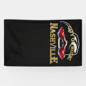 ナッシュビル。 音楽の都市 横断幕 (横)