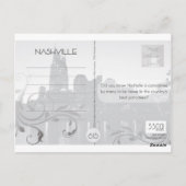 ナッシュビル、TNダウンタウン川 ポストカード (裏面)
