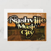 ナッシュビル, TNヴィンテージミュージックシティカセットはがき ポストカード (正面/裏面)