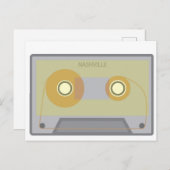 ナッシュビル、TNヴィンテージミュージックシティカセット葉書 ポストカード (正面/裏面)