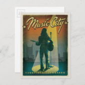 ナッシュビル， TN – 女の子 ポストカード (正面/裏面)