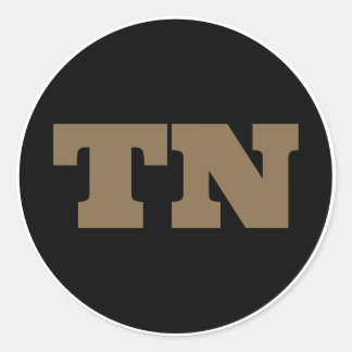 ナッシュビル(TN) – 黒x金ゴールドx白 ラウンドシール
