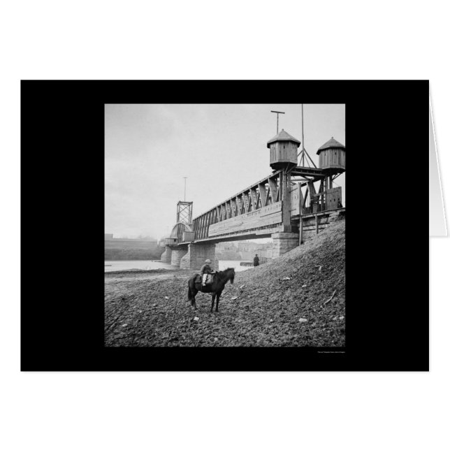 ナッシュビル、TN 1864年の強化された鉄道橋 (正面横)
