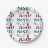 ナッシュビルNashの強打音楽 ペーパープレート (正面)