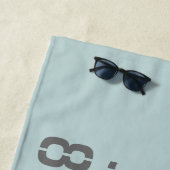 ナッシュビルTN緯度経度 ビーチタオル (インサイチュ)