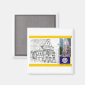 ナッシュビルTN：磁石 マグネット (正面/裏面)