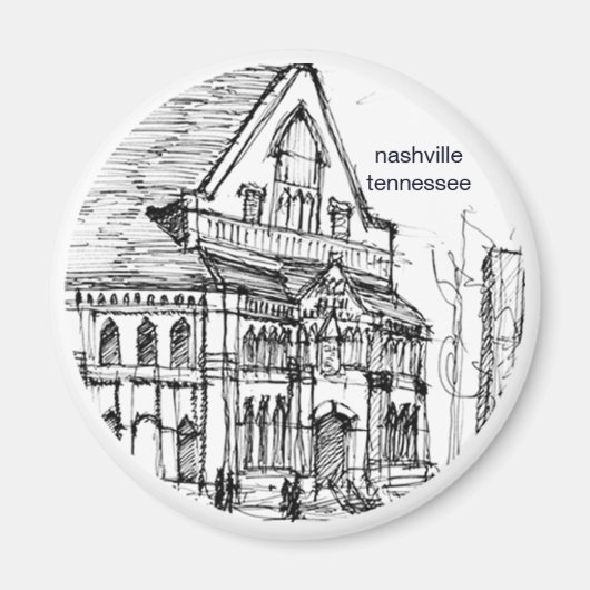 ナッシュビルTN：磁石 マグネット (正面)