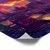 ナッシュビルTN USAの美しい夕日 ポスター (角)