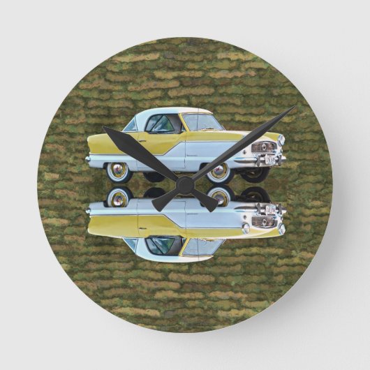 ナッシュメトロポリタン ラウンド壁時計 (正面)