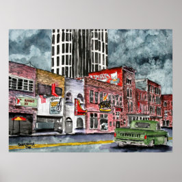 ナッシュヴィルテネシー地方の音楽キャピタルアート ポスター