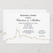 ナッシュヴィルテンスカイライン概要リハーサルディナー 招待状 (正面/裏面)