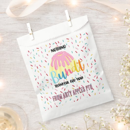 ナッシングバンド 感謝の気持ちをあなたに ケーキ フェイバーバッグ (クリップ留めされた状態)