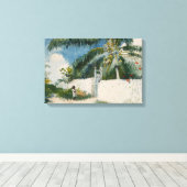 ナッソーの庭園(バハマ) キャンバスプリント (インサイチュ (ウッドフロア))