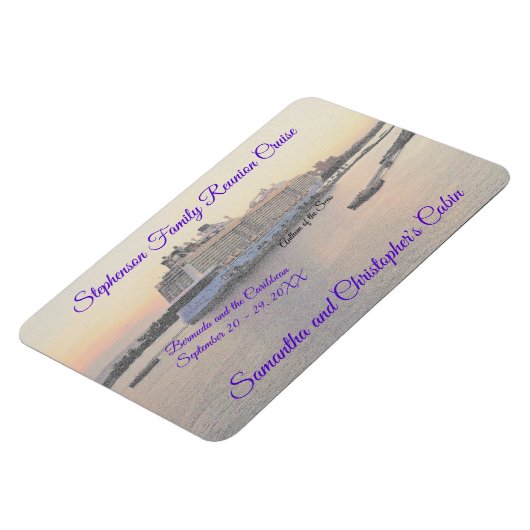 ナッソーハーバークルーズシップ客室ドアマーカー マグネット (左側)