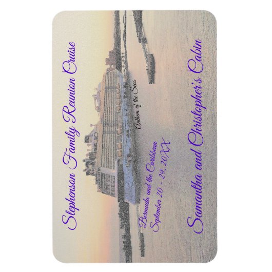 ナッソーハーバークルーズシップ客室ドアマーカー マグネット (縦)