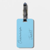 ナッソーバハマへの旅行 ラゲッジタグ (裏面縦)