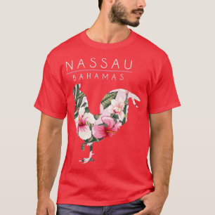 ナッソーバハマフラワーハイビスカスチキンラバーススーヴ Tシャツ