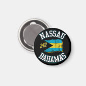 ナッソーバハマ国旗のマグネット・バケーションクルーズ242 マグネット (正面/裏面)