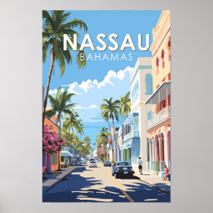 ナッソーバハマ旅行アートヴィンテージ ポスター